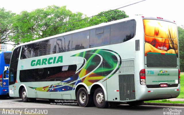 Viação Garcia 7116 na cidade de Curitiba, Paraná, Brasil, por Andrey Gustavo. Número da foto: #4694296.