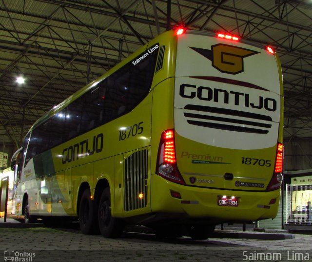 Empresa Gontijo de Transportes 18705 na cidade de Vitória, Espírito Santo, Brasil, por Saimom  Lima. Número da foto: #4694860.