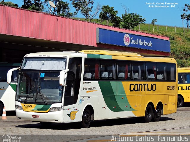 Empresa Gontijo de Transportes 12355 na cidade de João Monlevade, Minas Gerais, Brasil, por Antonio Carlos Fernandes. ID da foto: 4696675.