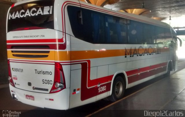 Auto Ônibus Macacari 5080 na cidade de Jaú, São Paulo, Brasil, por Diego Carlos Oliveira. ID da foto: 4697720.