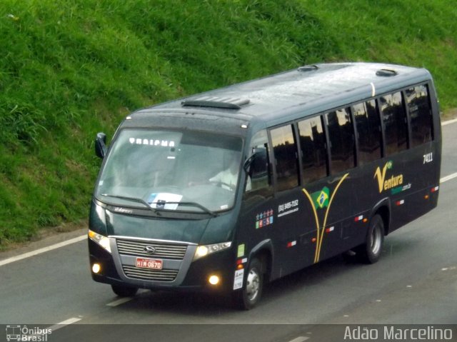 Ventura Turismo 7411 na cidade de Belo Horizonte, Minas Gerais, Brasil, por Adão Raimundo Marcelino. ID da foto: 4697823.