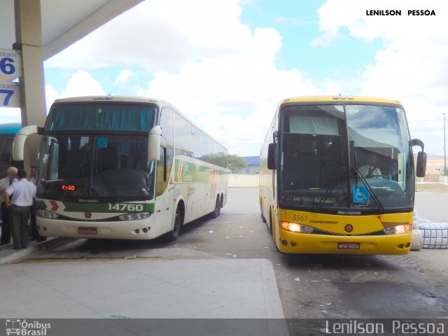 Viação Itapemirim 5561 na cidade de Caruaru, Pernambuco, Brasil, por Lenilson da Silva Pessoa. ID da foto: 4695845.