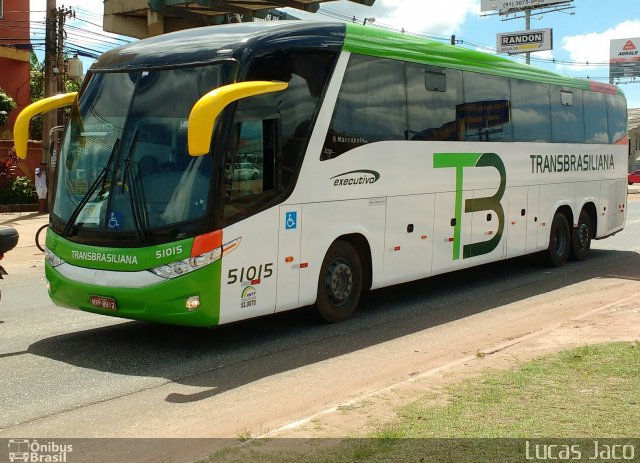 Transbrasiliana Transportes e Turismo 51015 na cidade de Ananindeua, Pará, Brasil, por Lucas Jacó. Número da foto: #4696102.