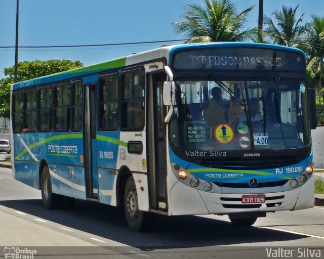 Viação Ponte Coberta RJ 190.059 na cidade de Rio de Janeiro, Rio de Janeiro, Brasil, por Valter Silva. Número da foto: #4699758.