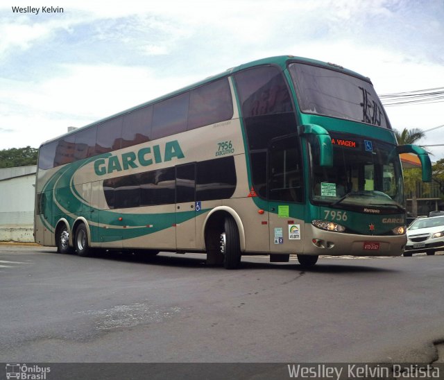 Viação Garcia 7956 na cidade de Sorocaba, São Paulo, Brasil, por Weslley Kelvin Batista. ID da foto: 4701322.