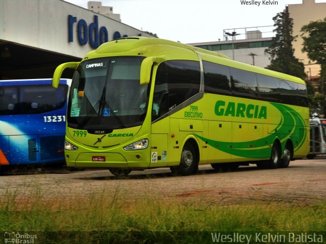 Viação Garcia 7999 na cidade de Sorocaba, São Paulo, Brasil, por Weslley Kelvin Batista. ID da foto: 4701320.