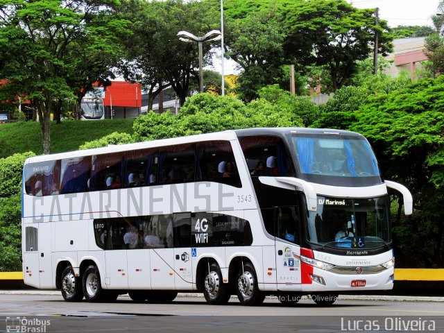 Auto Viação Catarinense 3543 na cidade de Londrina, Paraná, Brasil, por Lucas Oliveira . ID da foto: 4701110.