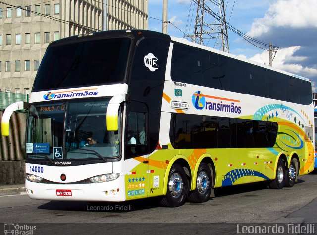 Transirmãos Turismo 14000 na cidade de São Paulo, São Paulo, Brasil, por Leonardo Fidelli. ID da foto: 4701443.