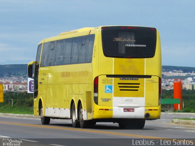 Viação Itapemirim 49001 na cidade de Vitória da Conquista, Bahia, Brasil, por Leandro  Santos. Número da foto: #4702223.