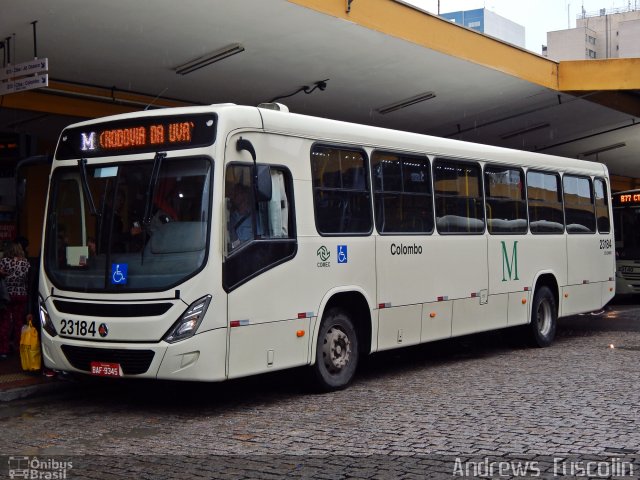 Viação Colombo 23184 na cidade de Curitiba, Paraná, Brasil, por Andrews  Fuscolin. Número da foto: #4702737.