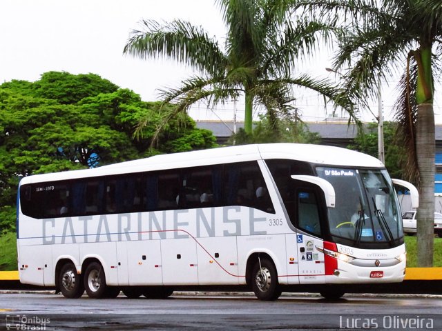 Auto Viação Catarinense 3305 na cidade de Londrina, Paraná, Brasil, por Lucas Oliveira . Número da foto: #4701109.