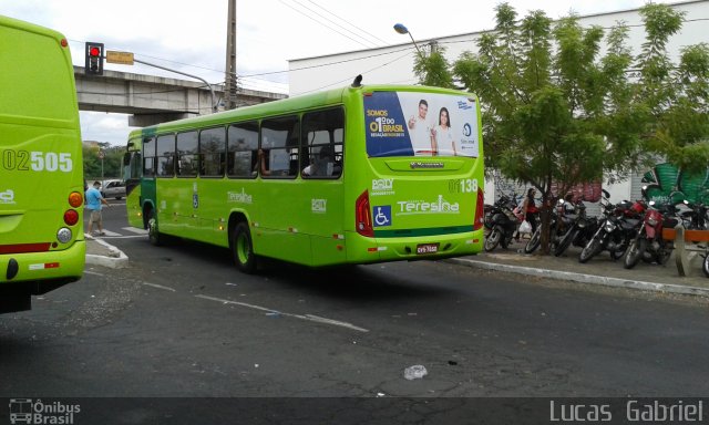 Transporte Coletivo Cidade Verde 01138 na cidade de Teresina, Piauí, Brasil, por Lucas Gabriel. ID da foto: 4702880.