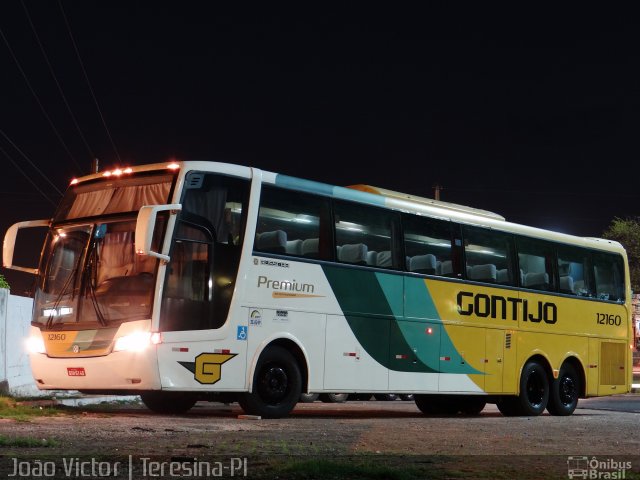 Empresa Gontijo de Transportes 12160 na cidade de Teresina, Piauí, Brasil, por João Victor. ID da foto: 4705439.