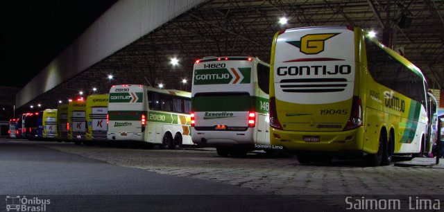 Empresa Gontijo de Transportes 19045 na cidade de Vitória, Espírito Santo, Brasil, por Saimom  Lima. ID da foto: 4703934.