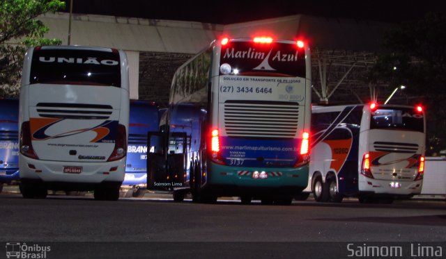 Marlim Azul Turismo 3137 na cidade de Vitória, Espírito Santo, Brasil, por Saimom  Lima. ID da foto: 4704189.