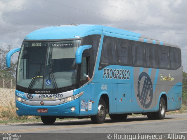 Auto Viação Progresso 6202 na cidade de Messias, Alagoas, Brasil, por Rodrigo Fonseca. Número da foto: #4704247.