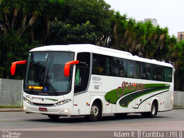 Viação Graciosa 160 na cidade de Curitiba, Paraná, Brasil, por Adam Xavier Rodrigues Lima. Número da foto: #4704101.