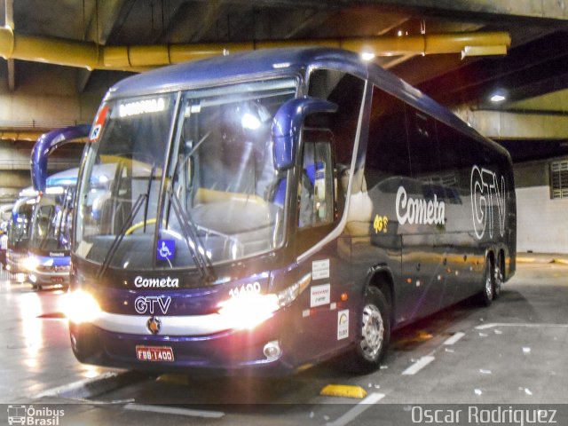 Viação Cometa 11400 na cidade de São Paulo, São Paulo, Brasil, por Oscar Rodriguez . Número da foto: #4704801.