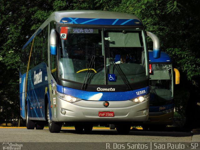 Viação Cometa 12305 na cidade de São Paulo, São Paulo, Brasil, por Rafael Santos. ID da foto: 4705556.