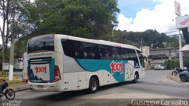 Auto Viação 1001 RJ 108.422 na cidade de Nova Friburgo, Rio de Janeiro, Brasil, por Giuseppe Carvalho. ID da foto: 4703148.