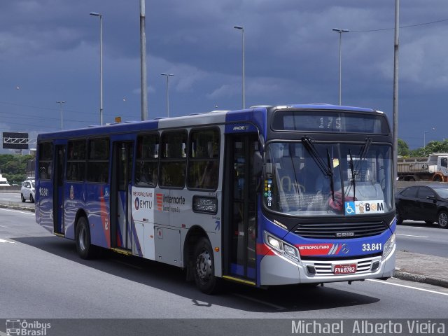 Guarulhos Transportes 33.841 na cidade de São Paulo, São Paulo, Brasil, por Michael  Alberto Vieira. ID da foto: 4706784.