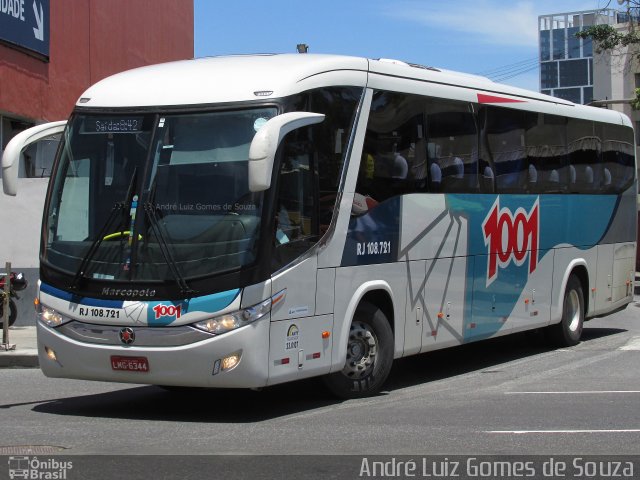 Auto Viação 1001 RJ 108.721 na cidade de Rio de Janeiro, Rio de Janeiro, Brasil, por André Luiz Gomes de Souza. Número da foto: #4707078.