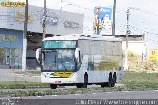 Viação Nacional 10535 na cidade de Nossa Senhora do Socorro, Sergipe, Brasil, por Julio Cesar  Barbosa Martins. ID da foto: 4707805.