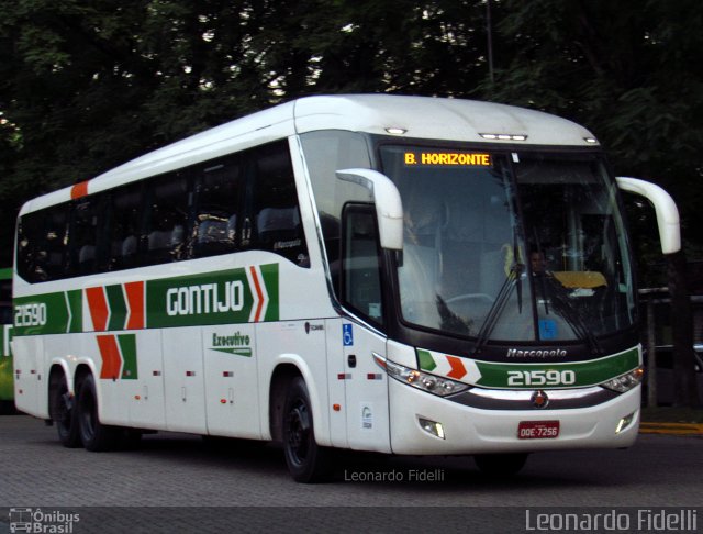 Empresa Gontijo de Transportes 21590 na cidade de São Paulo, São Paulo, Brasil, por Leonardo Fidelli. Número da foto: #4706854.