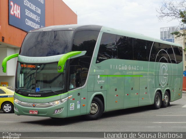 Viação Garcia 7907 na cidade de Rio de Janeiro, Rio de Janeiro, Brasil, por Leandro de Sousa Barbosa. Número da foto: #4706755.