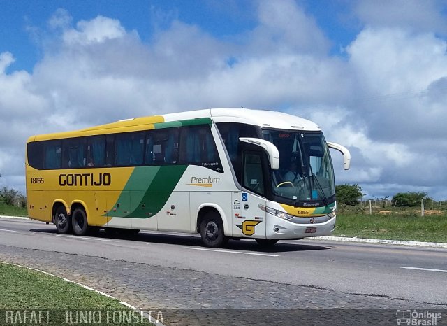 Empresa Gontijo de Transportes 18155 na cidade de Vitória da Conquista, Bahia, Brasil, por RAFAEL  JUNIO FONSECA. Número da foto: #4707624.