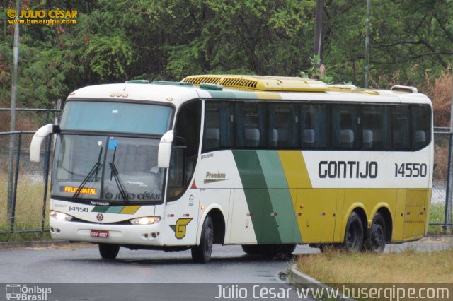 Empresa Gontijo de Transportes 14550 na cidade de Aracaju, Sergipe, Brasil, por Julio Cesar  Barbosa Martins. Número da foto: #4707906.