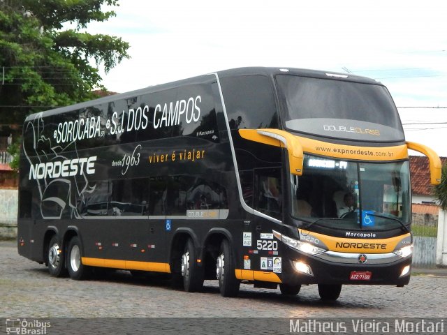 Expresso Nordeste 5220 na cidade de Joinville, Santa Catarina, Brasil, por Matheus Vieira Mortari. Número da foto: #4708970.