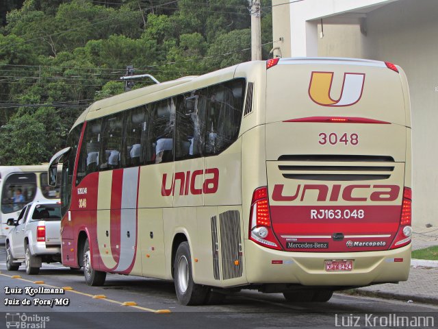 Transportes Única Petrópolis RJ 163.048 na cidade de Juiz de Fora, Minas Gerais, Brasil, por Luiz Krolman. Número da foto: #4708909.
