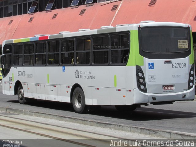 Caprichosa Auto Ônibus B27008 na cidade de Rio de Janeiro, Rio de Janeiro, Brasil, por André Luiz Gomes de Souza. Número da foto: #4710514.