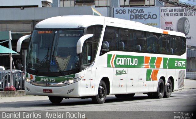 Empresa Gontijo de Transportes 21675 na cidade de Cachoeiro de Itapemirim, Espírito Santo, Brasil, por Daniel Carlos  Avelar Rocha. Número da foto: #4710841.