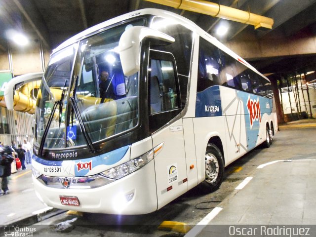 Auto Viação 1001 RJ 108.501 na cidade de São Paulo, São Paulo, Brasil, por Oscar Rodriguez . Número da foto: #4710085.