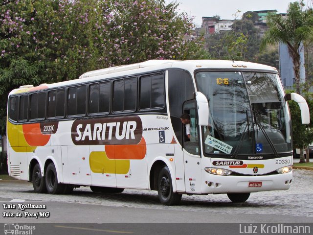 Saritur - Santa Rita Transporte Urbano e Rodoviário 20330 na cidade de Juiz de Fora, Minas Gerais, Brasil, por Luiz Krolman. Número da foto: #4708924.