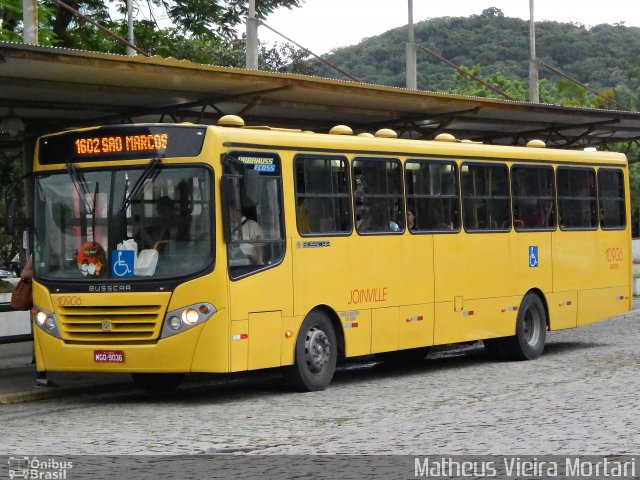 Gidion Transporte e Turismo 10906 na cidade de Joinville, Santa Catarina, Brasil, por Matheus Vieira Mortari. Número da foto: #4708921.