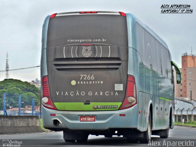 Viação Garcia 7266 na cidade de Campinas, São Paulo, Brasil, por Alex Aparecido. ID da foto: 4712564.