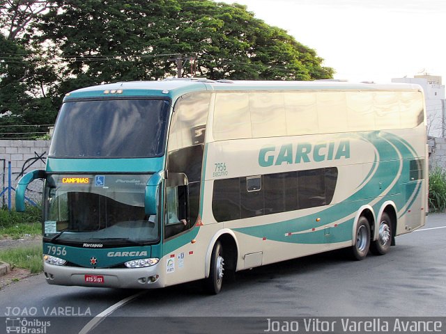 Viação Garcia 7956 na cidade de Campinas, São Paulo, Brasil, por Joao Vitor Varella Avance. ID da foto: 4712410.