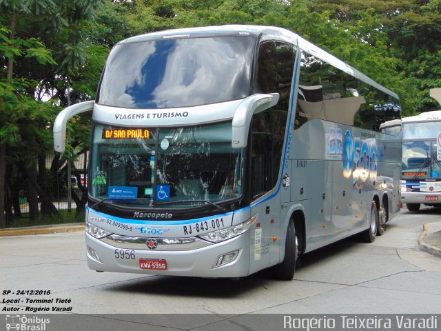 BR-500 Viagens e Turismo 5956 na cidade de São Paulo, São Paulo, Brasil, por Rogério Teixeira Varadi. ID da foto: 4711773.