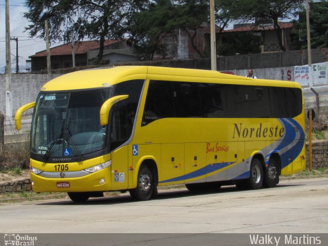 Viação Nordeste 1705 na cidade de Natal, Rio Grande do Norte, Brasil, por Walky Martins Nascimento. Número da foto: #4712699.