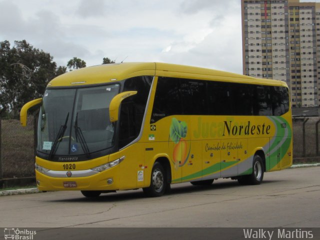 Viação Nordeste 1020 na cidade de Natal, Rio Grande do Norte, Brasil, por Walky Martins Nascimento. ID da foto: 4715015.