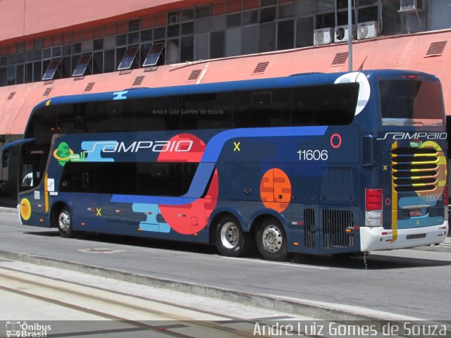 Viação Sampaio 11606 na cidade de Rio de Janeiro, Rio de Janeiro, Brasil, por André Luiz Gomes de Souza. ID da foto: 4716366.