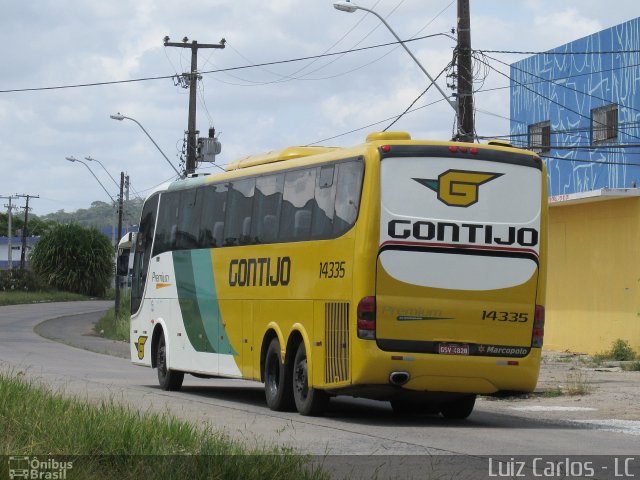 Empresa Gontijo de Transportes 14335 na cidade de Recife, Pernambuco, Brasil, por Luiz Carlos de Santana. ID da foto: 4715327.