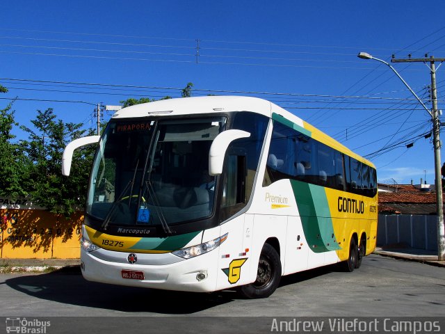 Empresa Gontijo de Transportes 18275 na cidade de Pirapora, Minas Gerais, Brasil, por Andrew Campos. Número da foto: #4715424.