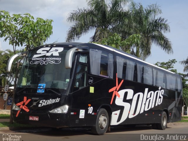 Solaris Transportes 10 na cidade de Trindade, Goiás, Brasil, por Douglas Andrez. Número da foto: #4715217.