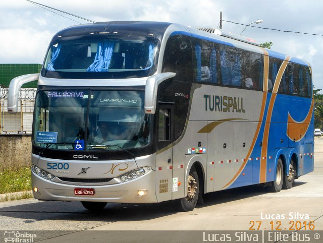 Turispall Transporte e Turismo 5200 na cidade de Recife, Pernambuco, Brasil, por Lucas Silva. Número da foto: #4715261.