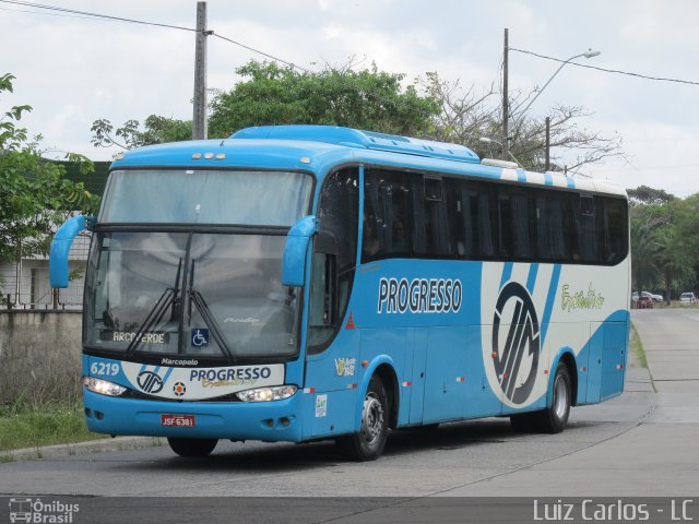 Auto Viação Progresso 6219 na cidade de Recife, Pernambuco, Brasil, por Luiz Carlos de Santana. ID da foto: 4715631.