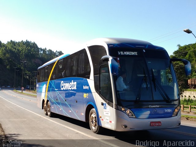 Viação Cometa 14104 na cidade de Conselheiro Lafaiete, Minas Gerais, Brasil, por Rodrigo  Aparecido. Número da foto: #4718719.